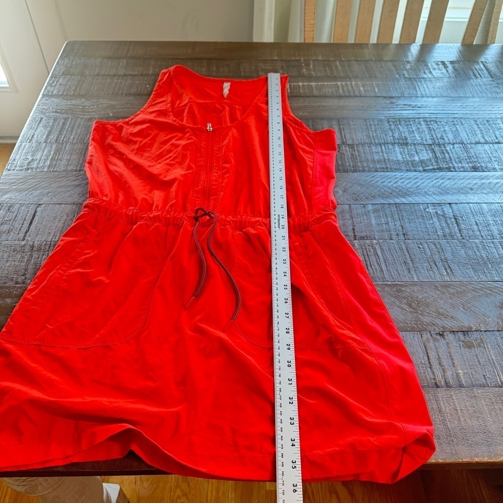 Athleta Expedition Dress Vermillion Orange / Coral Size 14, Style #446859 Active - Picture 4 of 11